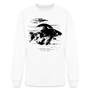 Fish Sketch - Men's Long Sleeve T-Shirt - white - Front