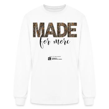 Made for More Camo - Men's Long Sleeve T-Shirt - white - Front