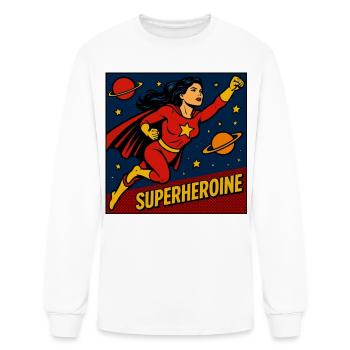 Pop Art Heroine - Men's Long Sleeve T-Shirt - white - Front