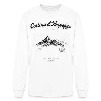 Cortina Ski Club vintage style - Men's Long Sleeve T-Shirt - white - Front