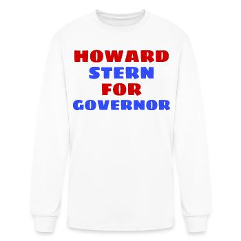 Howard stern for governor  - Men's Long Sleeve T-Shirt - white - Front