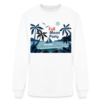 Moonlit Beach Party - Men's Long Sleeve T-Shirt - white - Front