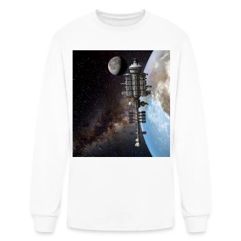 The Galactic Enterprise - Men's Long Sleeve T-Shirt - white - Front