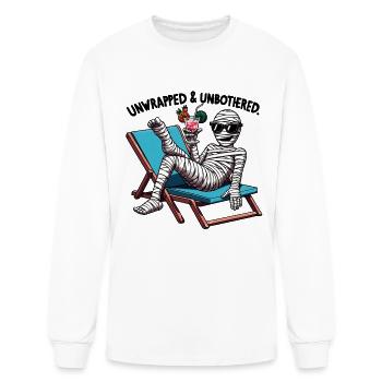 Mummy Lounge Cocktail on Deck - Men's Long Sleeve T-Shirt - white - Front