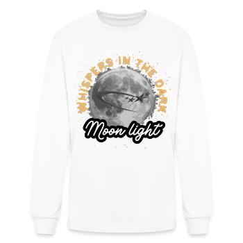 Whispers in the Dark Moonlight T-Shirt | Mystical  - Men's Long Sleeve T-Shirt - white - Front
