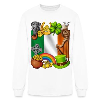 Héritage irlandais - T-shirt à manches longues Homme - blanc - Devant