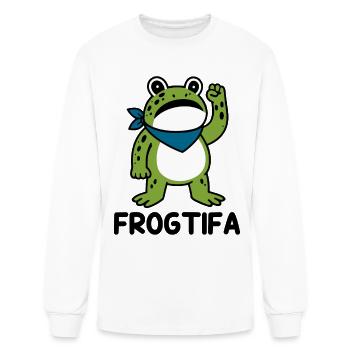 Frogtifa résiste à la protestation de Frog - T-shirt à manches longues Homme - blanc - Devant