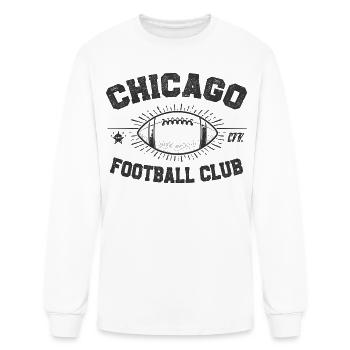 Chicago Football Club Emblem - Men's Long Sleeve T-Shirt - white - Front