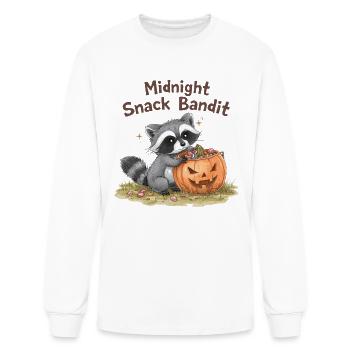 Midnight Snack Bandit - Men's Long Sleeve T-Shirt - white - Front