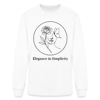 Elegance in Simplicity - Men's Long Sleeve T-Shirt - white - Front