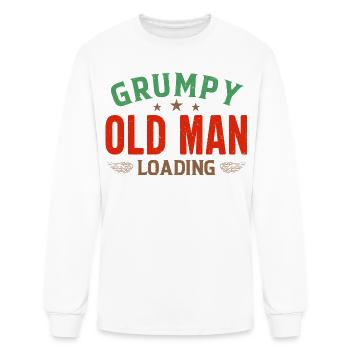 Grumpy Old Man Loading - Men's Long Sleeve T-Shirt - white - Front