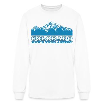 Colorado How's Your Aspen - Men's Long Sleeve T-Shirt - white - Front