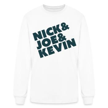 Nick & Joe & Kevin  - Men's Long Sleeve T-Shirt - white - Front