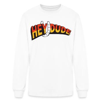 Hey Dude - Men's Long Sleeve T-Shirt - white - Front