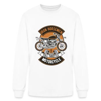 Patch à pleine accélération des Iron Horsemen - T-shirt à manches longues Homme - blanc - Devant
