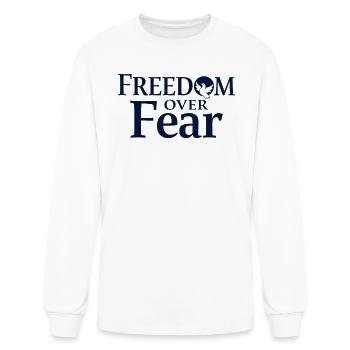 Freedom Over Fear Peace & Freedom - Men's Long Sleeve T-Shirt - white - Front