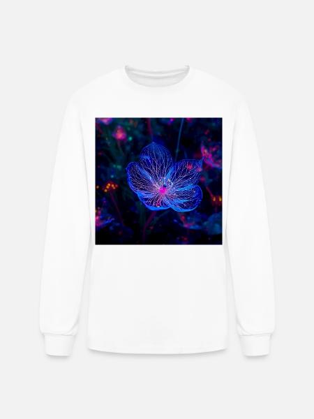 Translucent Blue - Men's Long Sleeve T-Shirt - white