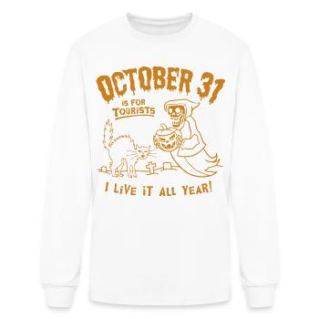 October 31 Is For Tourists - Men's Long Sleeve T-Shirt - white - Front