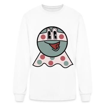 Cartoon Character  - Men's Long Sleeve T-Shirt - white - Front