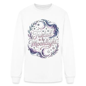 Witchcraft Fueled By Moonlight Sorcery Astrology - Men's Long Sleeve T-Shirt - white - Front