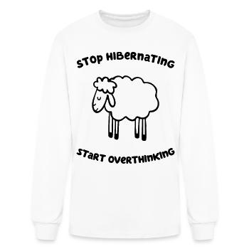 Start Overthinking - Men's Long Sleeve T-Shirt - white - Front