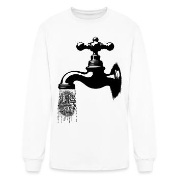 The Data Leak - Men's Long Sleeve T-Shirt - white - Front