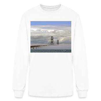 Mac bridge in Fog - Men's Long Sleeve T-Shirt - white - Front