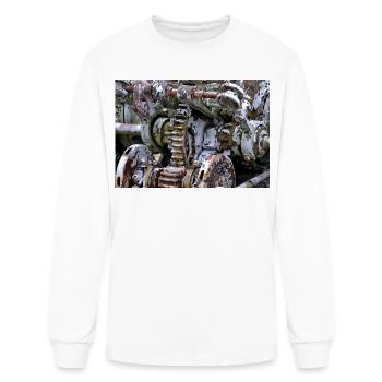 Engrenages rouillés - T-shirt à manches longues Homme - blanc - Devant