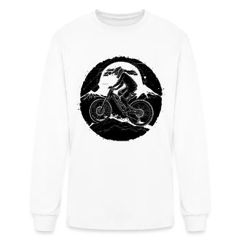 Mountain Biker - Men's Long Sleeve T-Shirt - white - Front