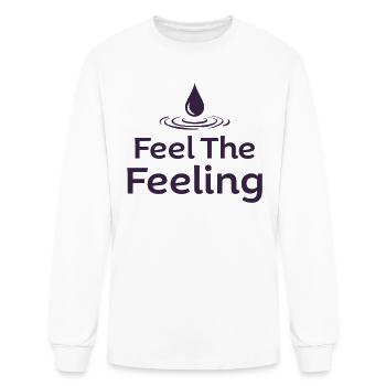 Feel the feeling of mindfulness and water droplets - Men's Long Sleeve T-Shirt - white - Front