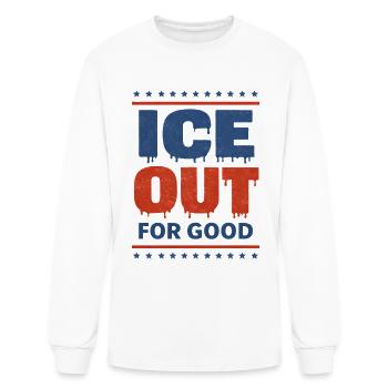 Glace pour une bonne protestation audacieuse - T-shirt à manches longues Homme - blanc - Devant