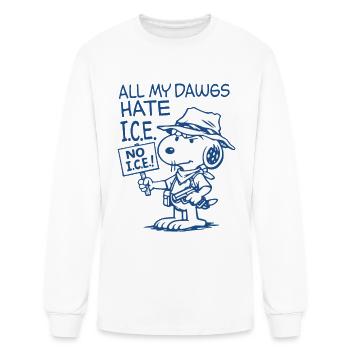 T-shirt de la Protestation du Dawg - T-shirt à manches longues Homme - blanc - Devant
