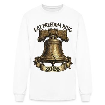 Let Freedom Ring 2026 - Vintage Liberty Bell - Men's Long Sleeve T-Shirt - white - Front
