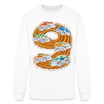 Monster Truck Spiral Rally - Men's Long Sleeve T-Shirt - white - Front