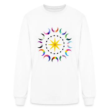 Cosmic Connection Lesbian Rising - Men's Long Sleeve T-Shirt - white - Front