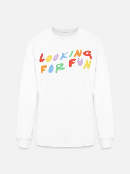 Looking for Fun - Men's Long Sleeve T-Shirt - white