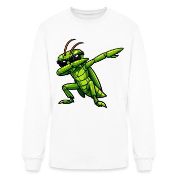 Dabbing Grasshopper - Men's Long Sleeve T-Shirt - white - Front