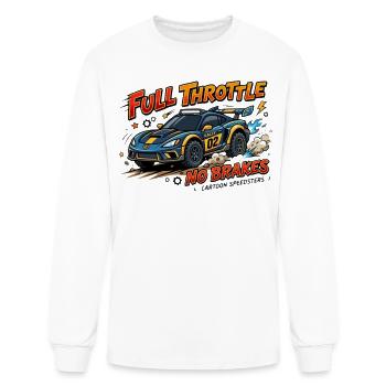 Voiture de rallye à pleine accélération - T-shirt à manches longues Homme - blanc - Devant