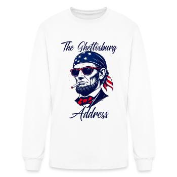 The Ghettosburg Address - Men's Long Sleeve T-Shirt - white - Front