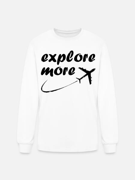 explore more - Men's Long Sleeve T-Shirt - white