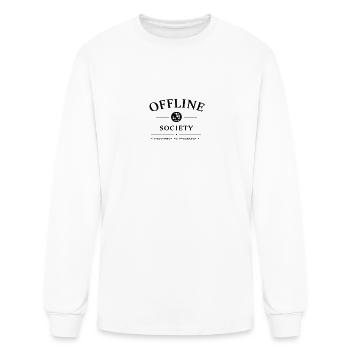 Offline Society  - Men's Long Sleeve T-Shirt - white - Front