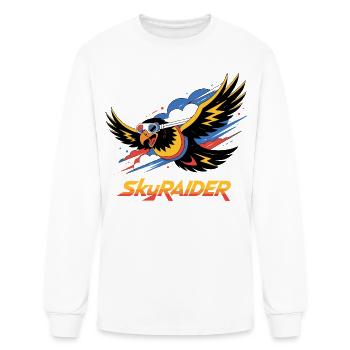 Sky Raider Eagle Flight - Men's Long Sleeve T-Shirt - white - Front