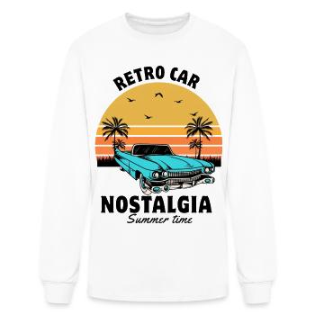 Retro car Nostalgia  - Men's Long Sleeve T-Shirt - white - Front