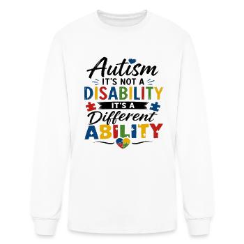 Autism Different Ability - Men's Long Sleeve T-Shirt - white - Front