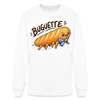Buguette Funny Baguette Bug - Men's Long Sleeve T-Shirt - white - Front