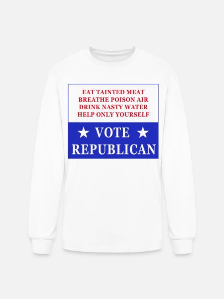 Vote Republican - Men's Long Sleeve T-Shirt - white