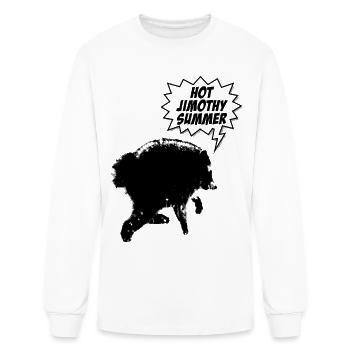 Hot Jimothy Summer Viral Raccoon Meme - Men's Long Sleeve T-Shirt - white - Front