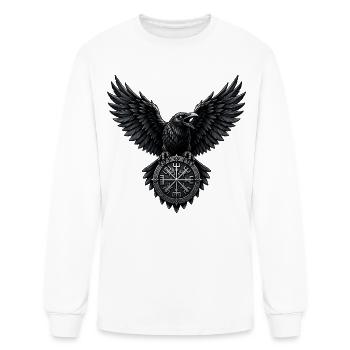 Raven Shield of the North - Men's Long Sleeve T-Shirt - white - Front