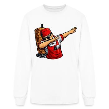 Dabbing Turkish Döner Seller (Döner Man) - Men's Long Sleeve T-Shirt - white - Front