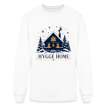 Snow Falling on a Warm Cabin - Men's Long Sleeve T-Shirt - white - Front